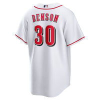 Cincinnati Reds Will Benson White jersey – view 4