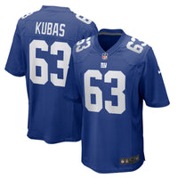 New York Giants Jake Kubas Royal jersey – view 1