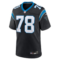 Carolina Panthers Popo Aumavae Black jersey – view 3