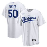 Los Angeles Dodgers Mookie Betts White jersey – view 1