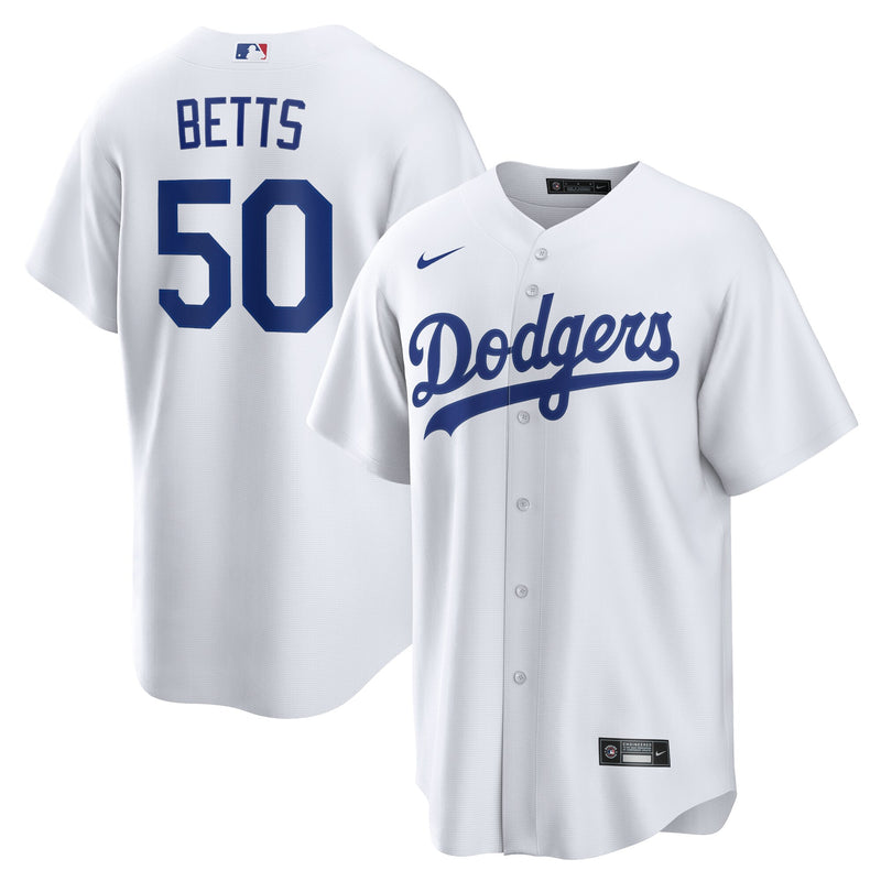 Los Angeles Dodgers Mookie Betts White jersey – view 1