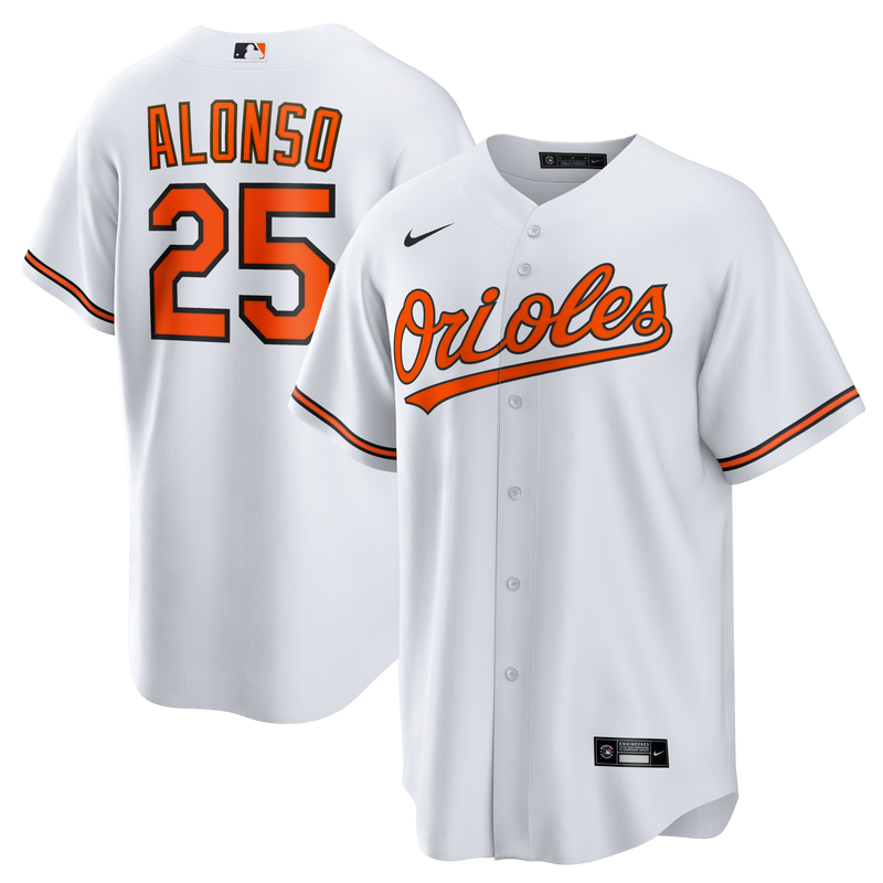 Baltimore Orioles Pete Alonso White jersey – view 1