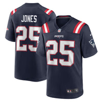 New England Patriots Marcus Jones Navy jersey – view 1