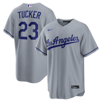 Los Angeles Dodgers Kyle Tucker Gray jersey – view 1