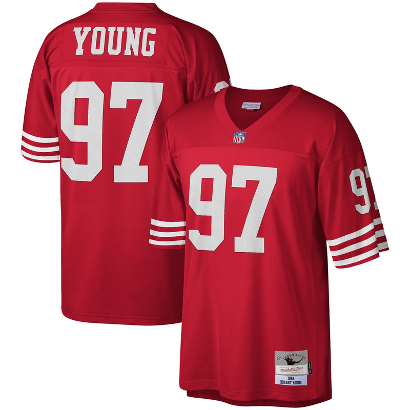 San Francisco 49ers Bryant Young Scarlet jersey – view 1