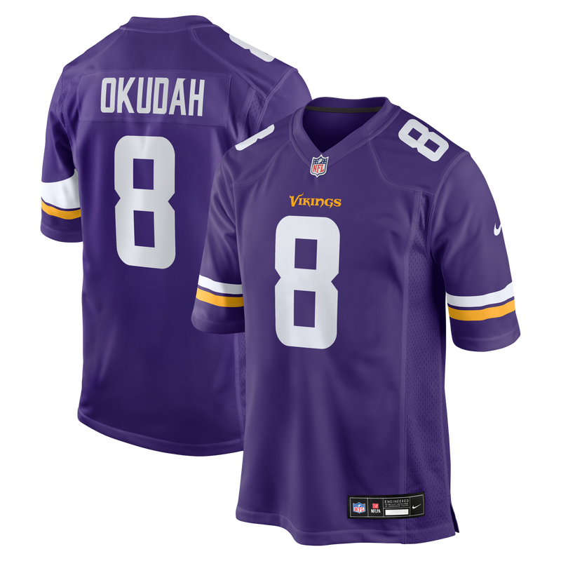 Minnesota Vikings Jeff Okudah Purple jersey – view 1