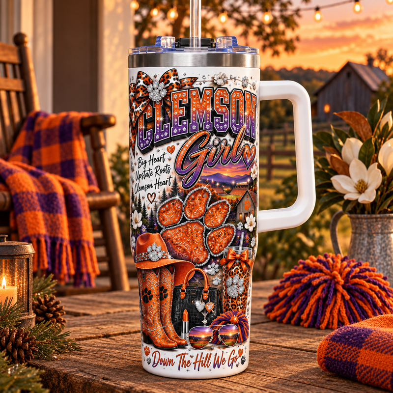 Clemson Girl 40oz Tumbler – view 1