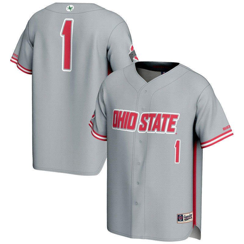 Ohio State Buckeyes Lightweight Gray jersey – view 1