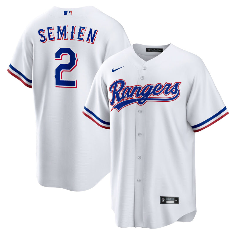 Texas Rangers Marcus Semien White jersey – view 1