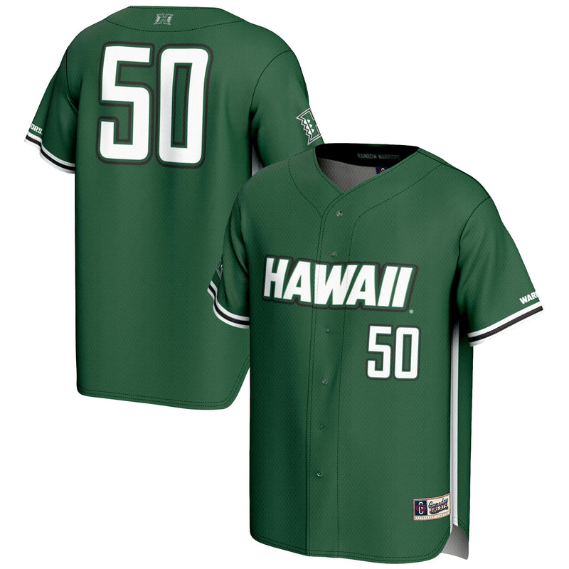 Hawaii Rainbow Warriors Lightweight Green jersey – view 1