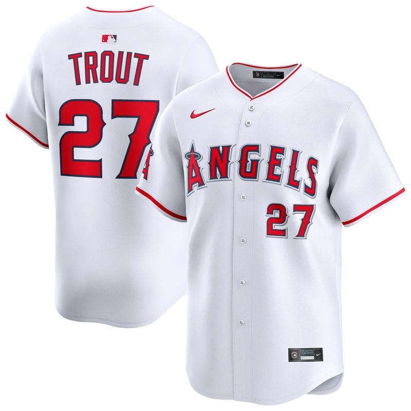 Los Angeles Angels Mike Trout White jersey – view 1
