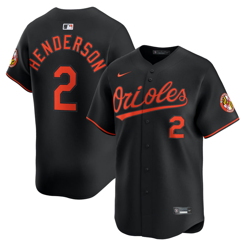 Baltimore Orioles Gunnar Henderson Black jersey – view 1