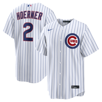 Chicago Cubs Nico Hoerner White jersey – view 1