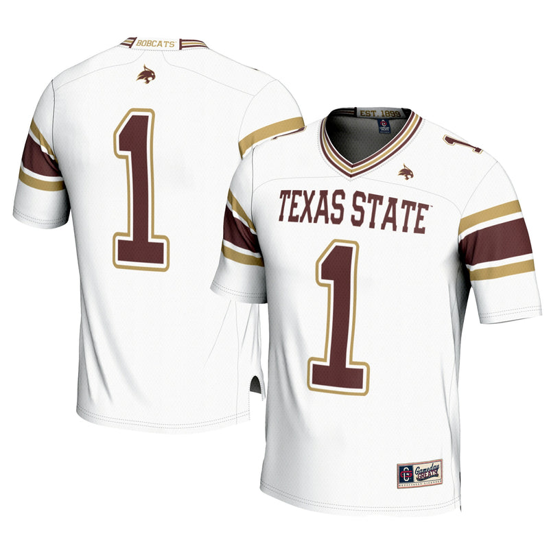 Texas State Bobcats White jersey – view 1