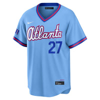 Atlanta Braves Austin Riley Blue jersey – view 3