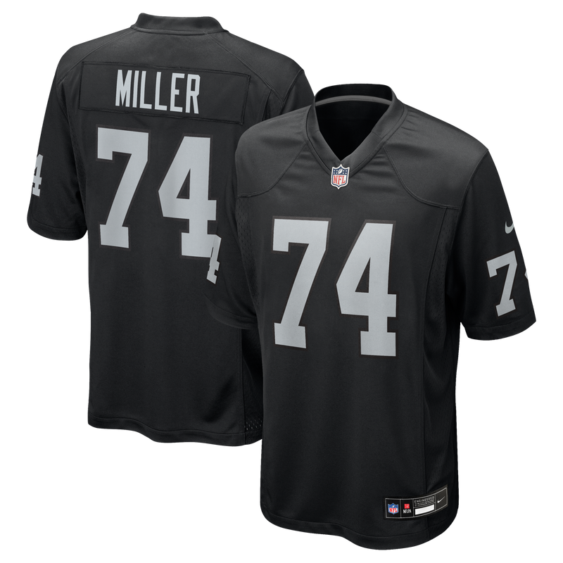 Las Vegas Raiders Kolton Miller Black jersey – view 1