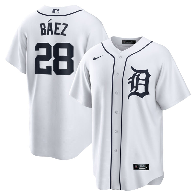 Detroit Tigers Javier Baez White jersey – view 1