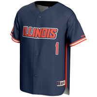 Illinois Fighting Illini Lightweight Navy jersey – view 3