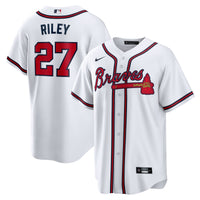 Atlanta Braves Austin Riley White jersey – view 2
