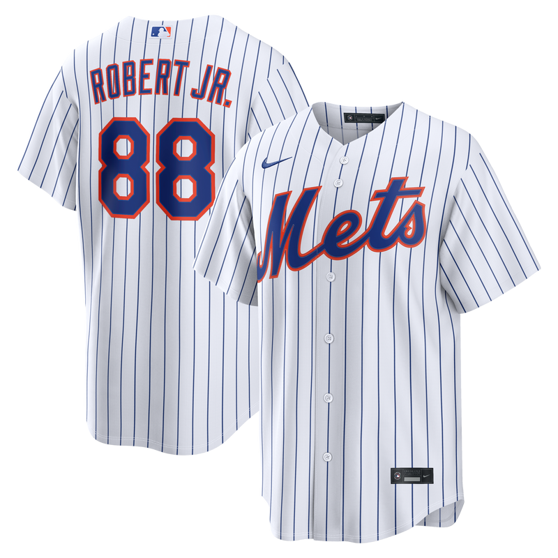 New York Mets Luis Robert Jr. White jersey – view 1