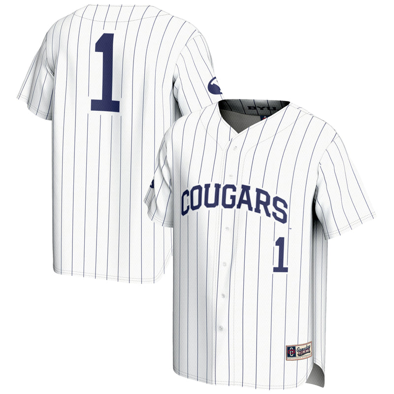 BYU Cougars Lightweight Baseball White jersey – view 1