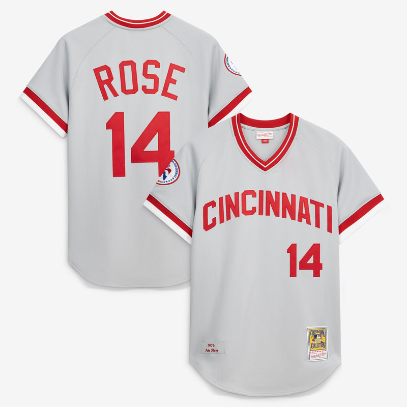 Cincinnati Reds Pete Rose Gray jersey – view 1
