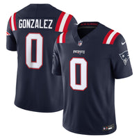 New England Patriots Christian Gonzalez Navy jersey – view 1