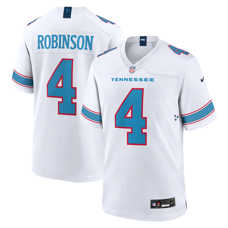 Tennessee Titans Wan'Dale Robinson White jersey – view 1