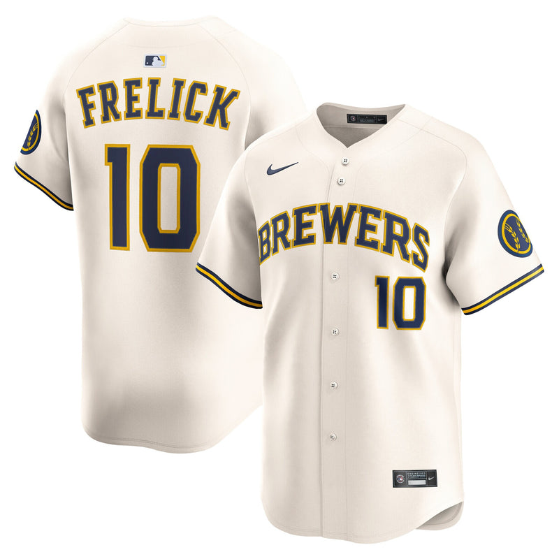 Milwaukee Brewers Sal Frelick Cream jersey – view 1