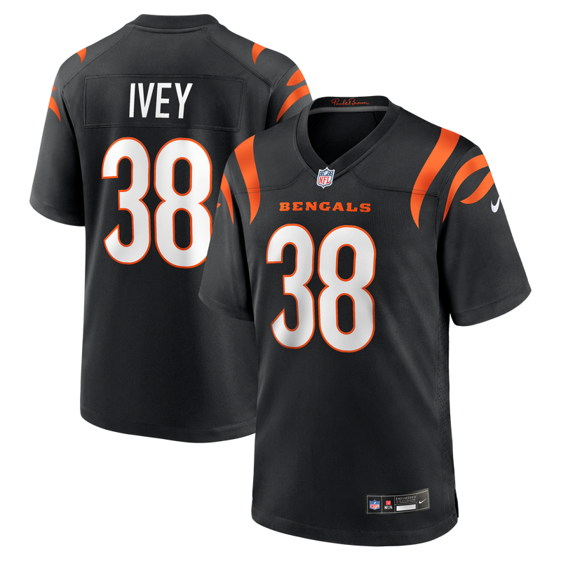 Cincinnati Bengals DJ Ivey Black jersey – view 1