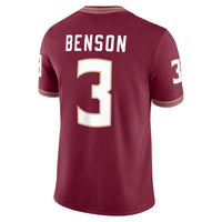 Nike Trey Benson Garnet Florida State Seminoles Player Game Jersey – view 4