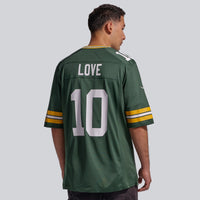 Green Bay Packers Jordan Love Green jersey – view 4