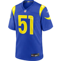 Los Angeles Rams Eddie Walls III Royal jersey – view 3