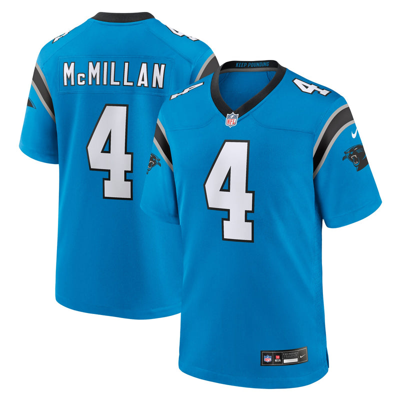 Carolina Panthers Tetairoa McMillan Blue jersey – view 1