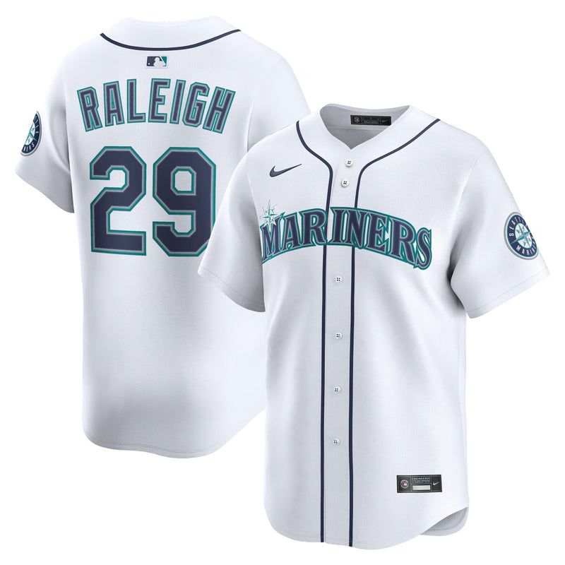 Seattle Mariners Cal Raleigh White jersey – view 1