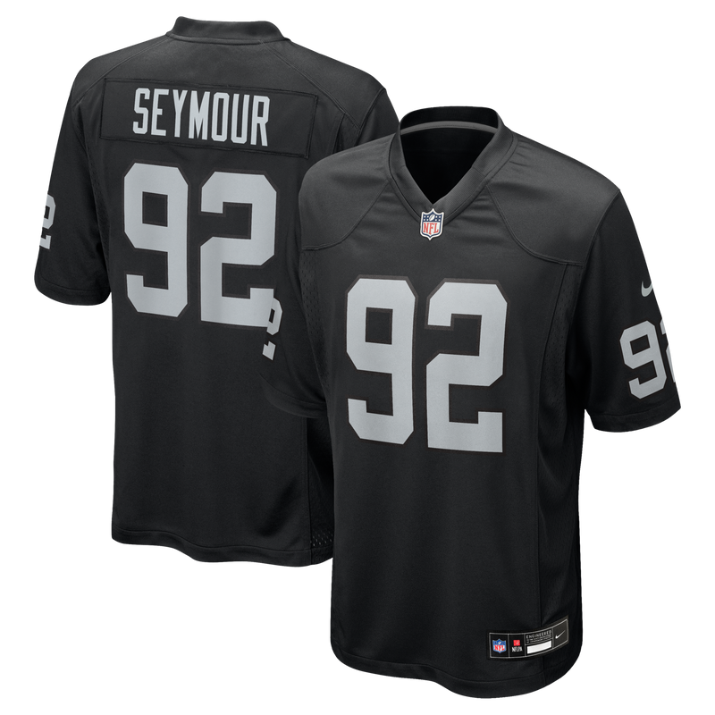 Las Vegas Raiders Richard Seymour Black jersey – view 1