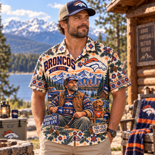 Denver For Life Hawaiian Shirt - Detail