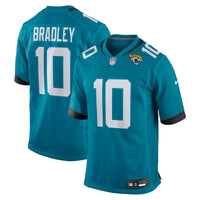 Jacksonville Jaguars Carter Bradley Teal jersey – view 1