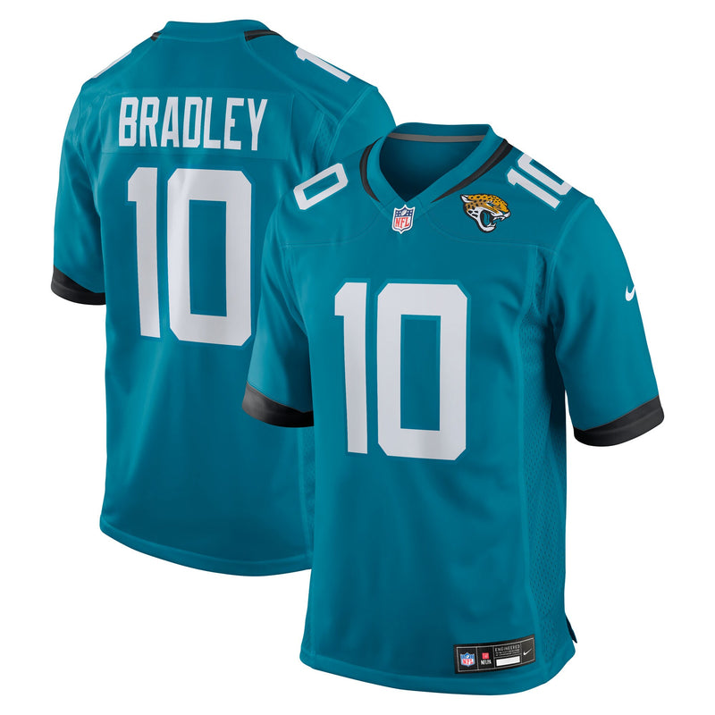 Jacksonville Jaguars Carter Bradley Teal jersey – view 1