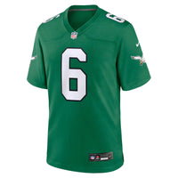 Philadelphia Eagles DeVonta Smith Green jersey – view 7