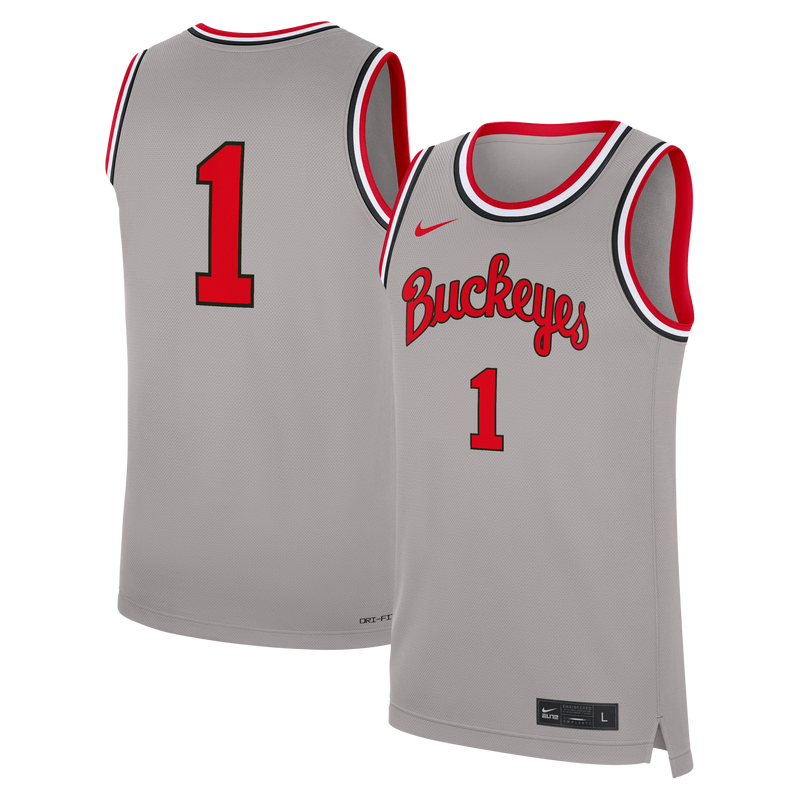 Ohio State Buckeyes Gray jersey – view 1