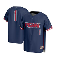 Pennsylvania Quakers Lightweight Baseball Navy jersey – view 2