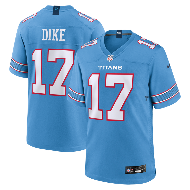 Tennessee Titans Chimere Dike Blue jersey – view 1