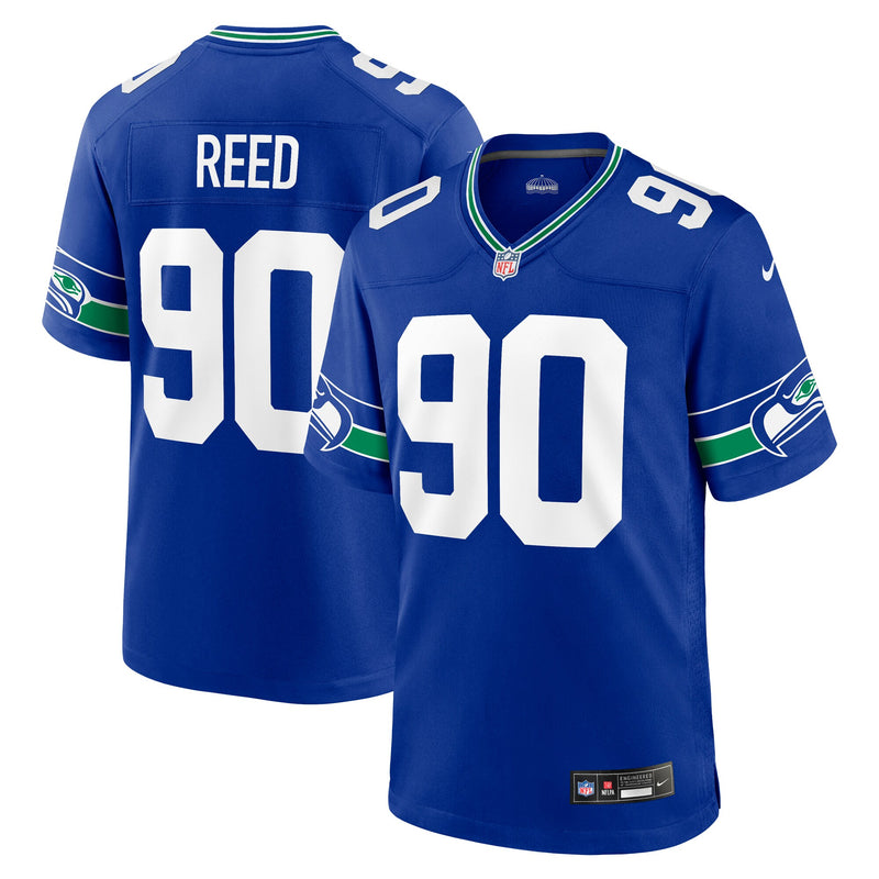 Seattle Seahawks Jarran Reed Royal jersey – view 1