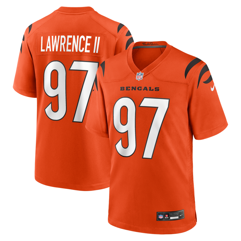 Cincinnati Bengals Dexter Lawrence II Orange jersey – view 1