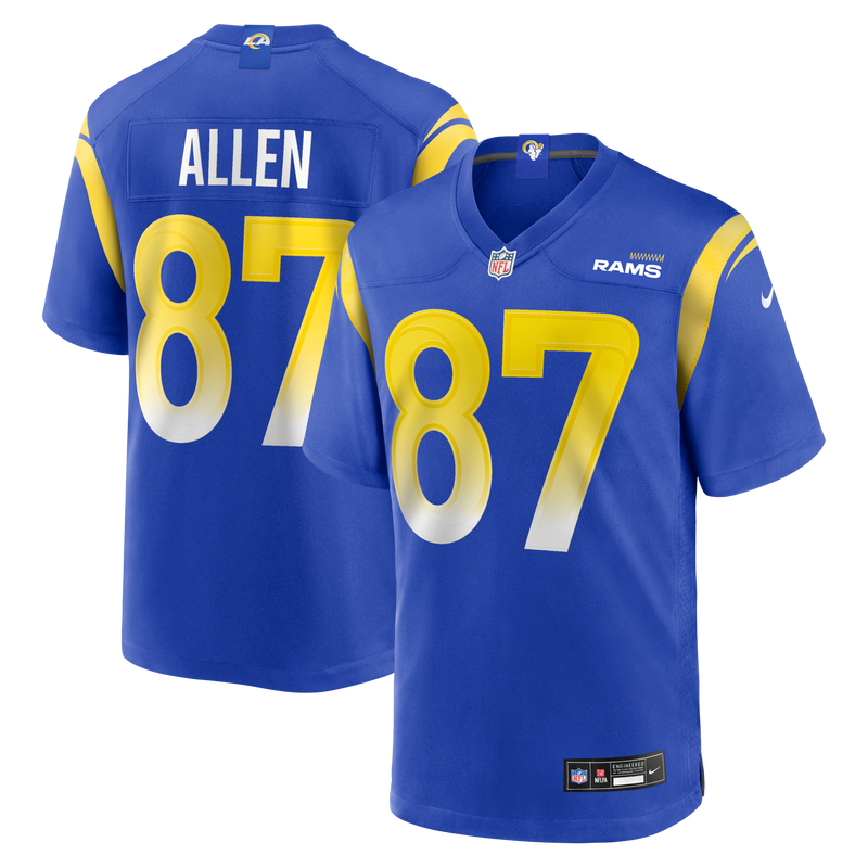 Los Angeles Rams Davis Allen Royal jersey – view 1