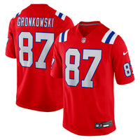 New England Patriots Rob Gronkowski Red jersey – view 2