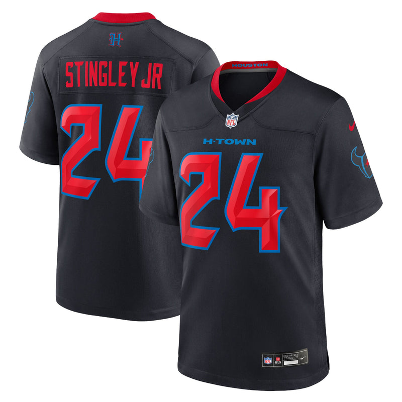 Houston Texans Derek Stingley Jr. Navy jersey – view 1