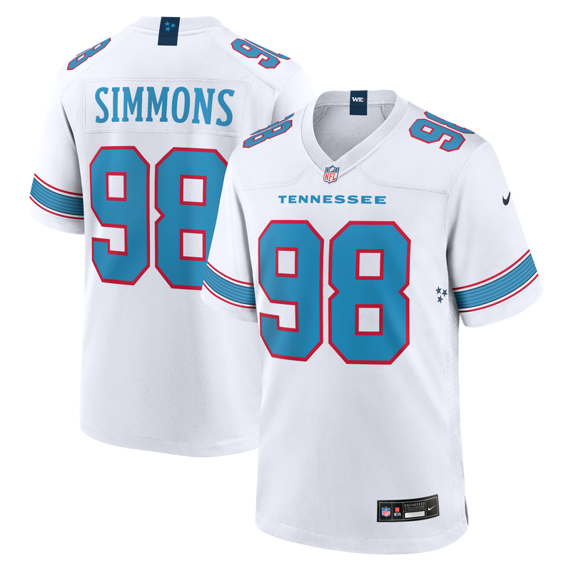 Tennessee Titans Jeffery Simmons White jersey – view 1