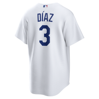 Los Angeles Dodgers Edwin Díaz White jersey – view 3